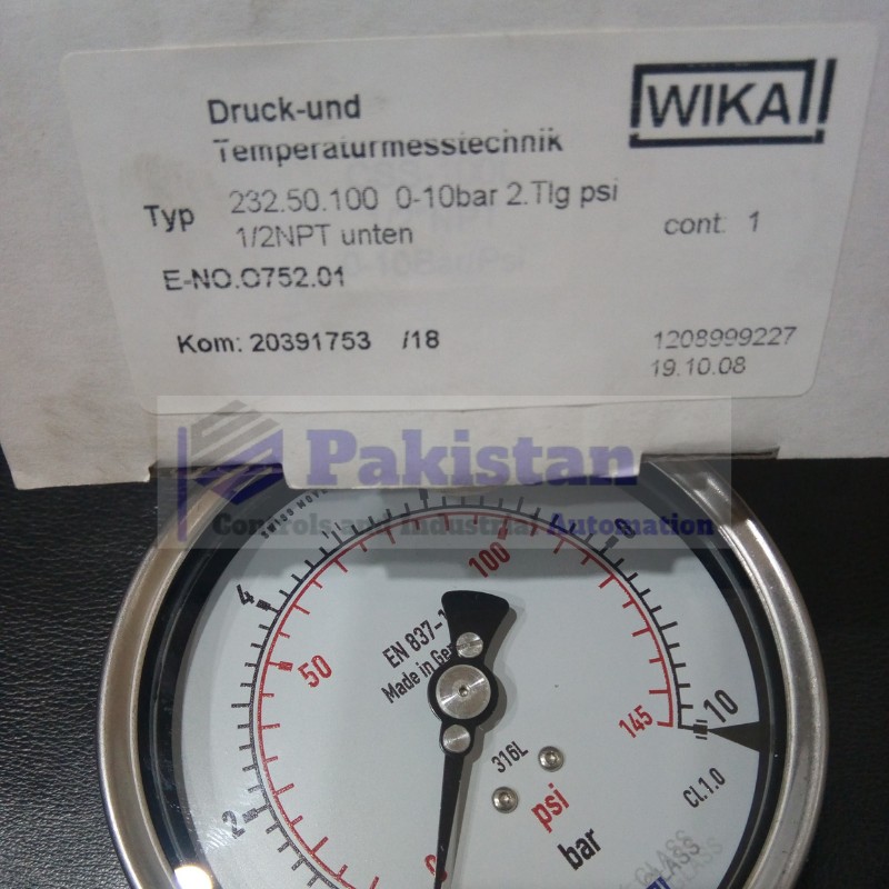 WIKA Pressure Gauge 232.50 in Pakistan